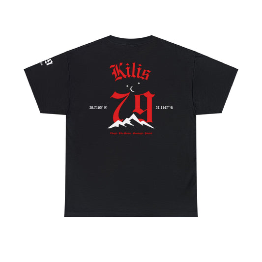 İlçem - 79 Kilis - T-Shirt - Back Print - Black