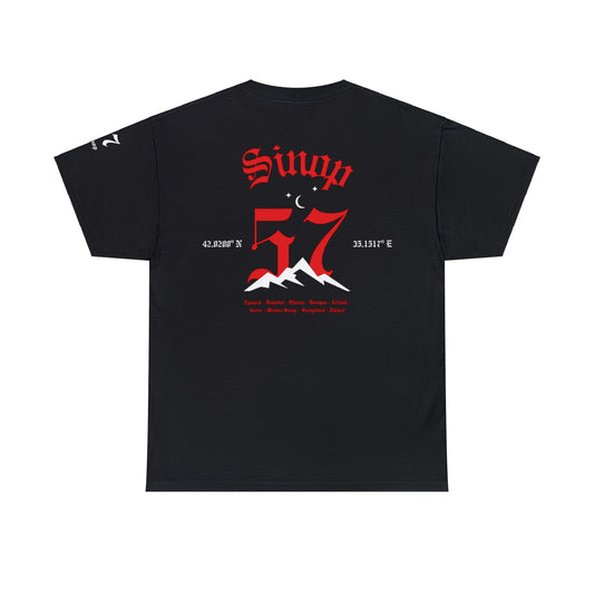 İlçem - 57 Sinop - T-Shirt - Back Print - Black