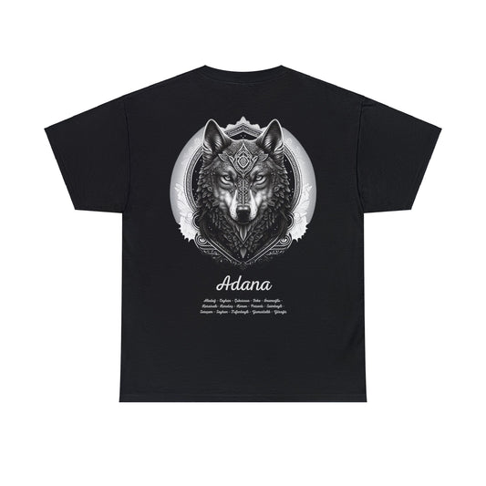 Kurt - 01 Adana - T-Shirt - Back Print - Black/White
