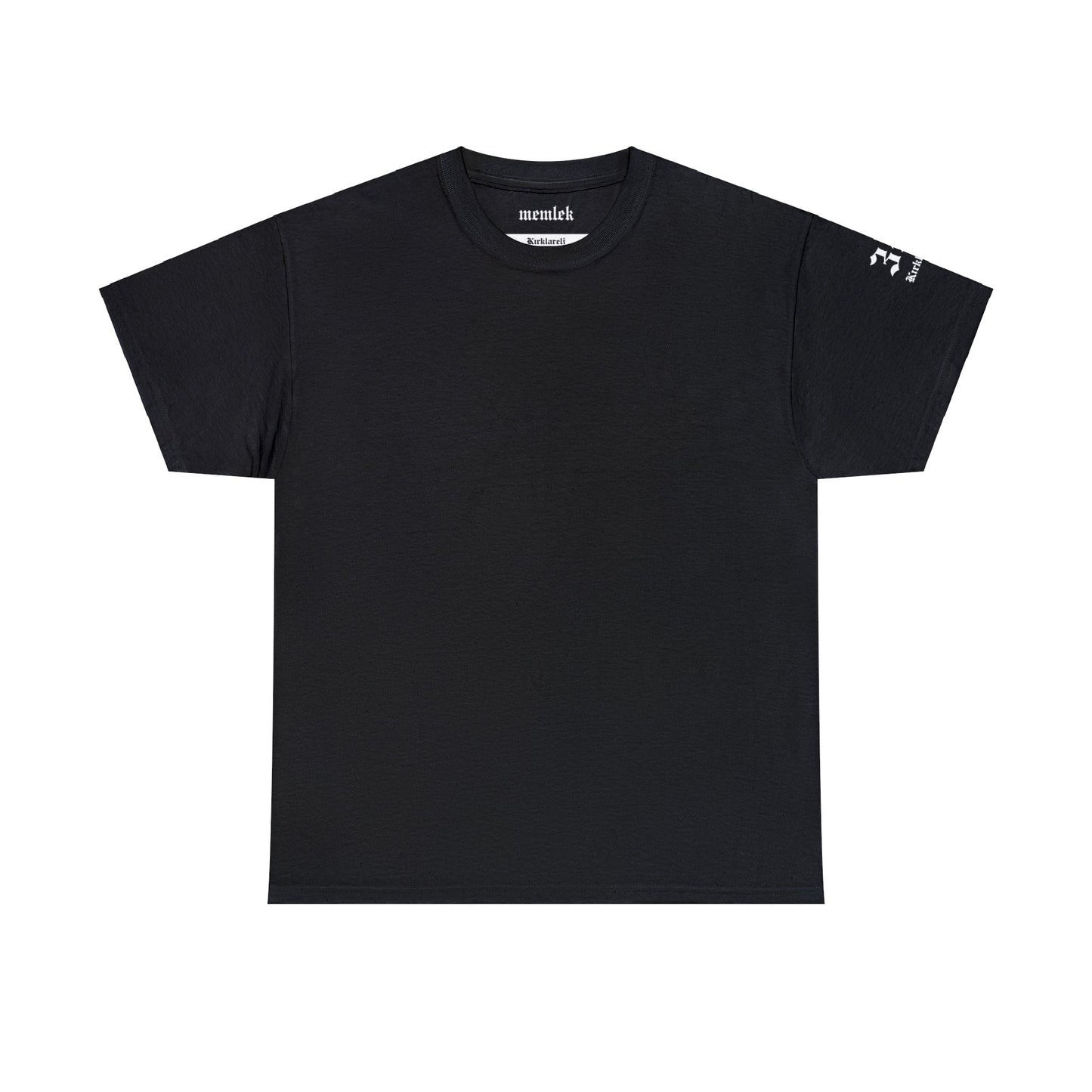 İlçem - 39 Kırklareli - T-Shirt - Back Print - Black