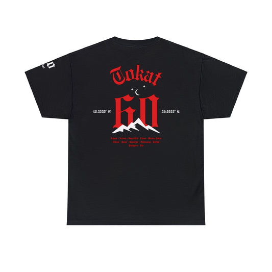 İlçem - 60 Tokat - T-Shirt - Back Print - Black