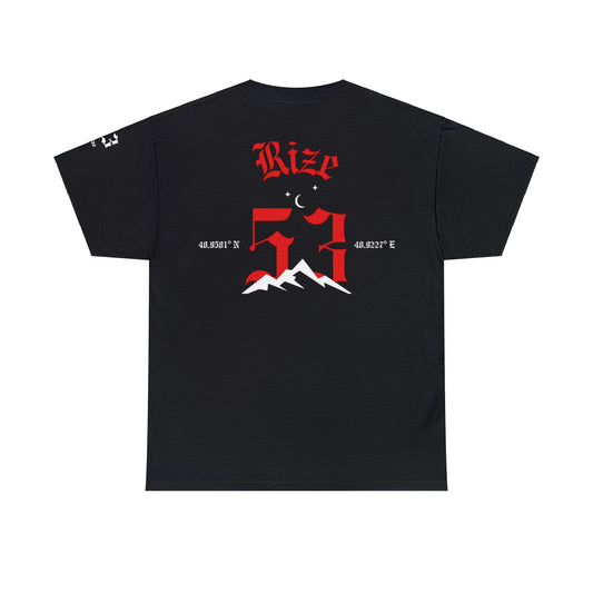 Şehirim - 53 Rize - T-Shirt - Back Print - Black