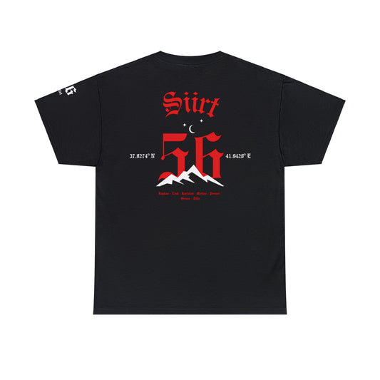 İlçem - 56 Siirt - T-Shirt - Back Print - Black