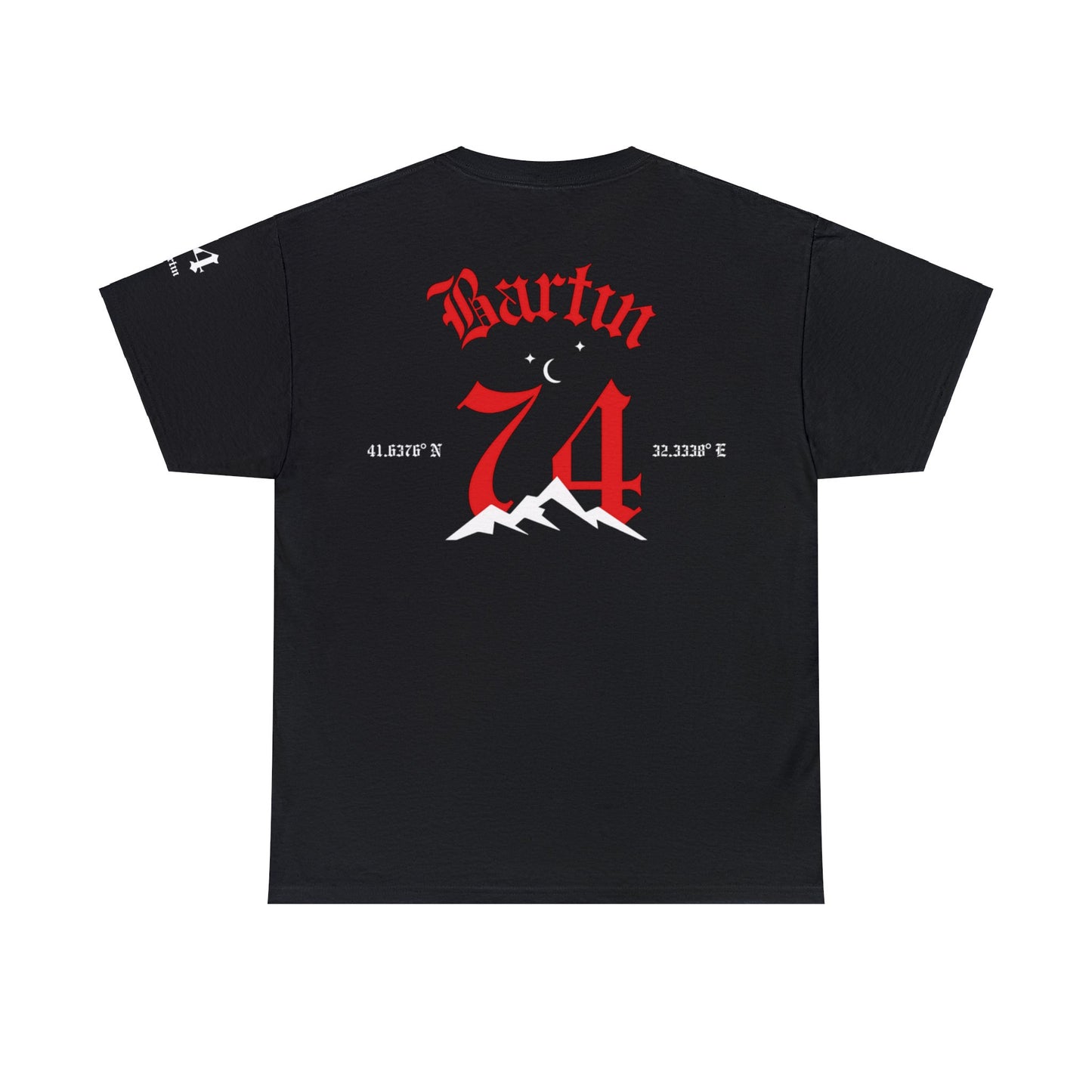 Şehirim - 74 Bartın - T-Shirt - Back Print - Black