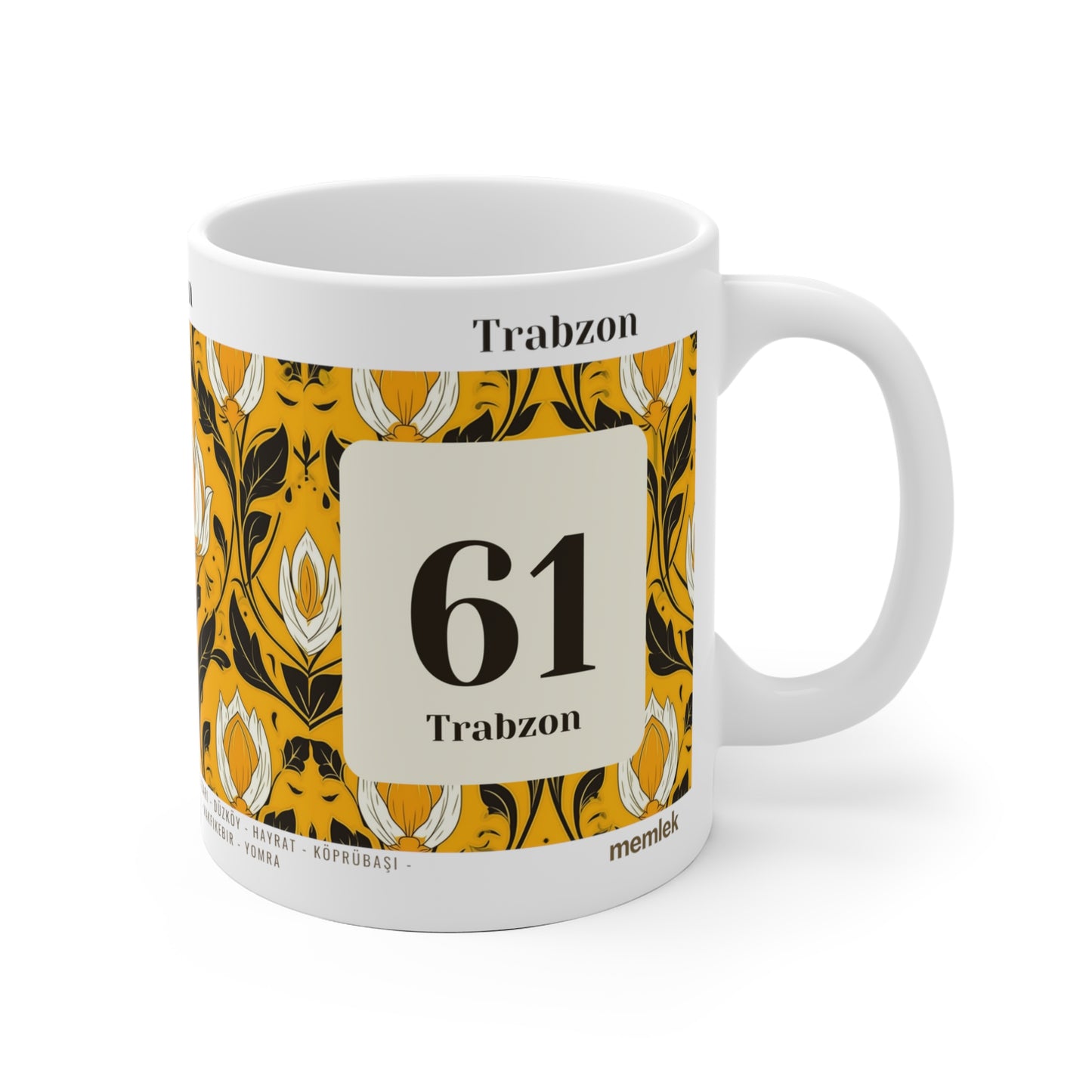 Siyah Lale - 61 Trabzon - Tasse - sarı lale